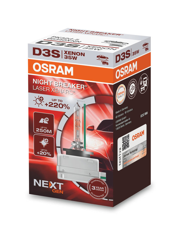 D3S OSRAM XENARC NIGHT BREAKER LASER  +220 %