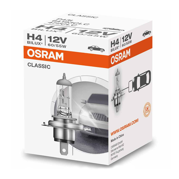 H4 12V 60/55W P43t Classic 1st. OSRAM